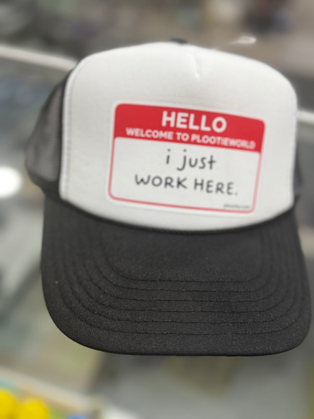 “I just work here” Cap